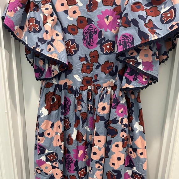 Cleobella Georgianb Mini Dress, Waterlily previously owned Lg - Picture 6 of 7